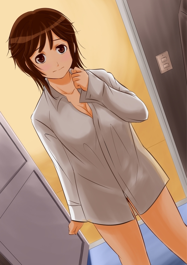 Rihoko Sakurai - NSFW, Rihoko Sakurai, Amagami, Anime art, Longpost, Swimsuit, Pantsu, Breast