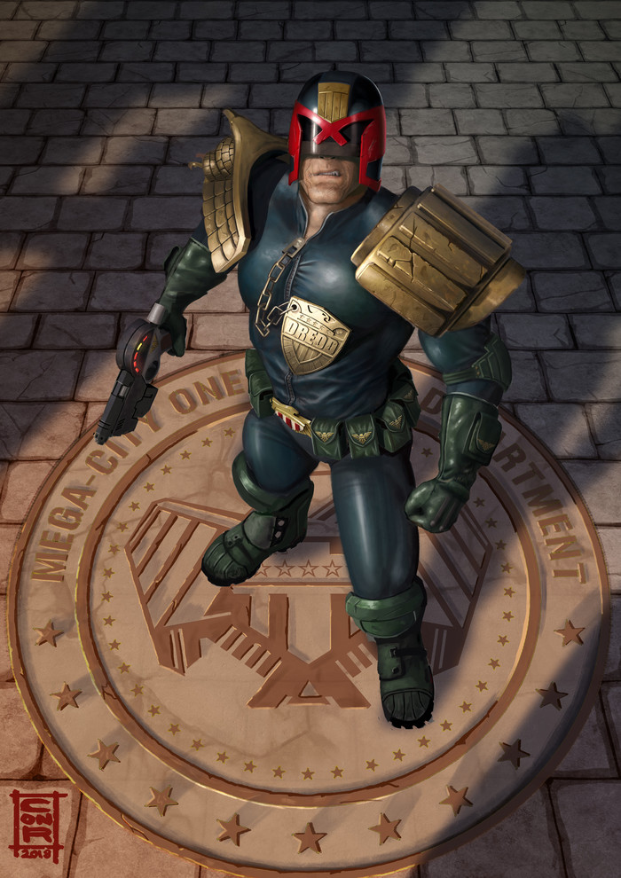 I am the law! - Art, Judge Dredd, Longpost, 2000 AD