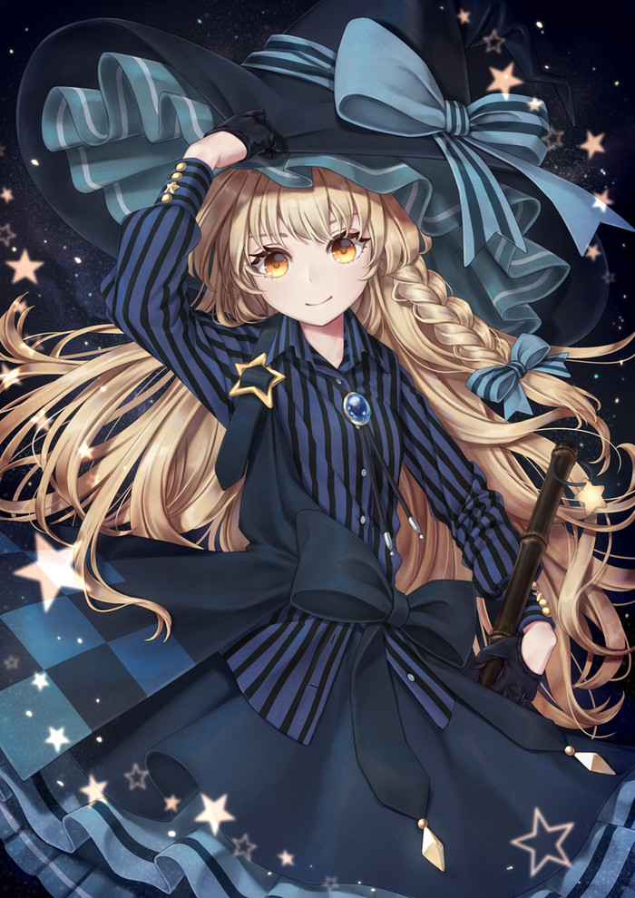 Kirisame Marisa Touhou, Kirisame Marisa, Anime Art, ,  , Dtvisu