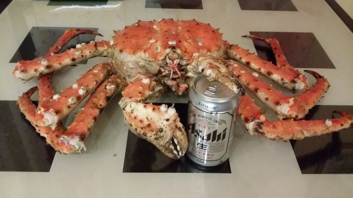 Kamchatka crab and how we ate it. - My, King crab, Crab, Sakhalin, Kitchen, Video