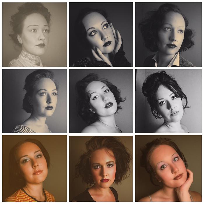 How the same girl would have looked in different years of the 20th century - Fashion, Makeup, Прическа, Collage, Collection, 20th century, The photo, Girls