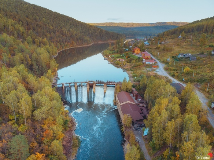 Tract Rapids - Southern Urals, Chelyabinsk region, Satka, Thresholds, Tourism, Nature, The photo, Hydroelectric power plant