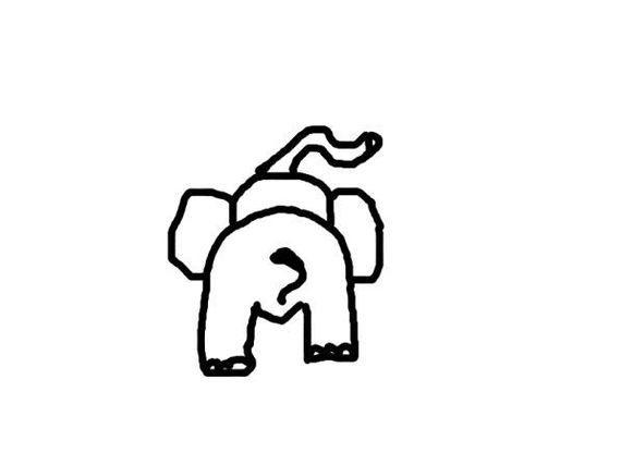 Elephant. - cat, Elephants, Drawing, Longpost, Indecent