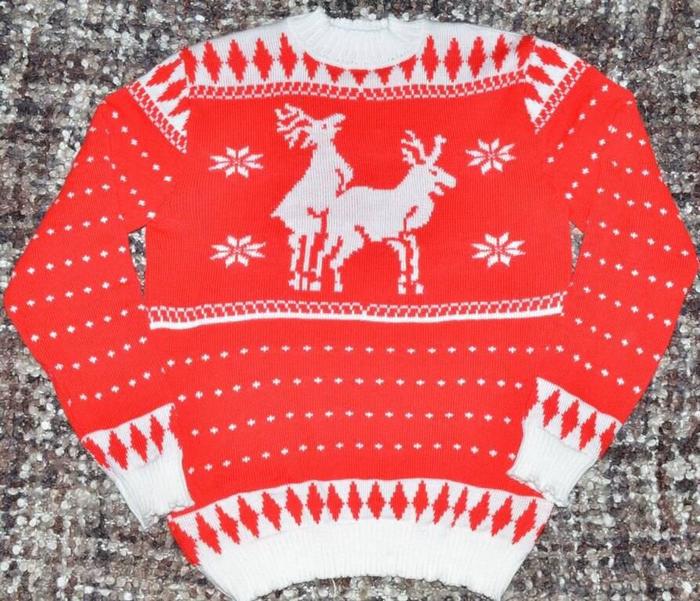 Sweater with deers - My, Sweater with deers, Pullover, Knitting, Deer, Sweater, Knitting, Deer