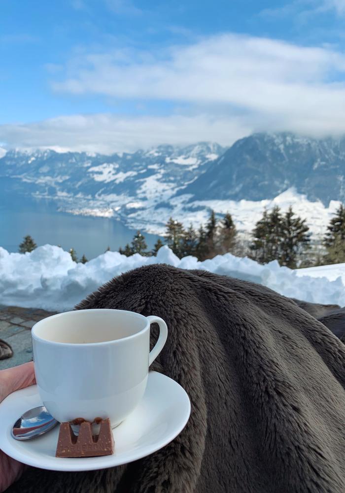 Coffee break in Switzerland - Nature, beauty of nature, Switzerland, Coffee, Toblerone, The photo