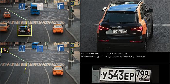 The camera in Moscow registers a turn not according to the rules from another row - My, Fine, Camera, Traffic fines, Moscow, Garden Ring, Car sharing