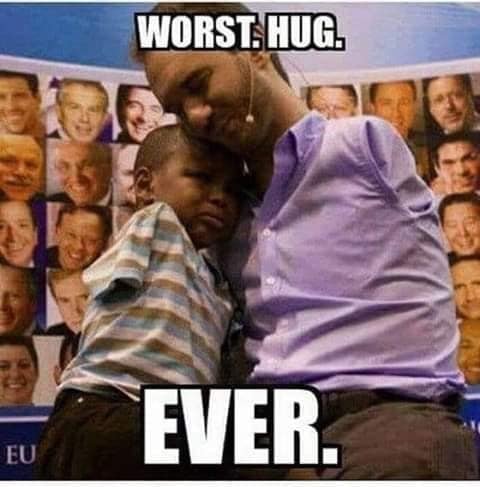 Worst hugs in the world - Black humor, , Disabled person