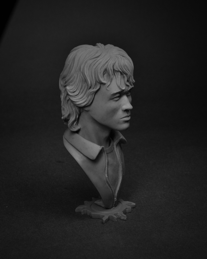 Bust of Viktor Tsoi - My, Viktor Tsoi, Choi, Polymer clay, Music, Creation, With your own hands, Longpost, Needlework without process