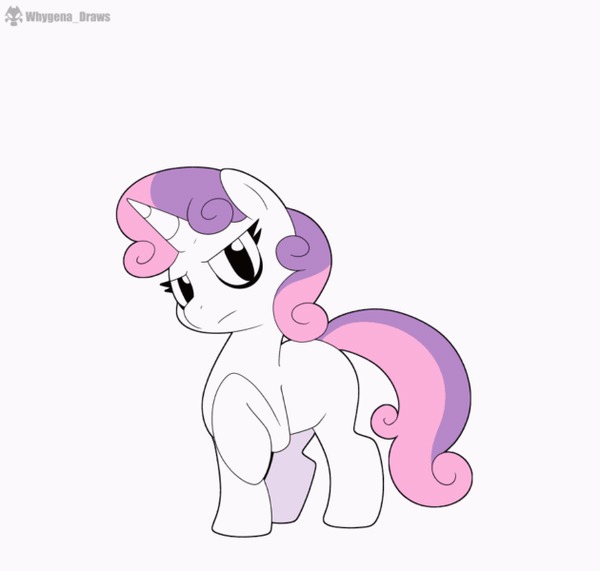 Тракерзод My Little Pony, Sweetie Belle, Whygena, Гифка