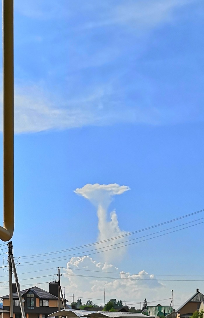 cloud - mushroom - My, Atmospheric phenomenon, Sky, The photo