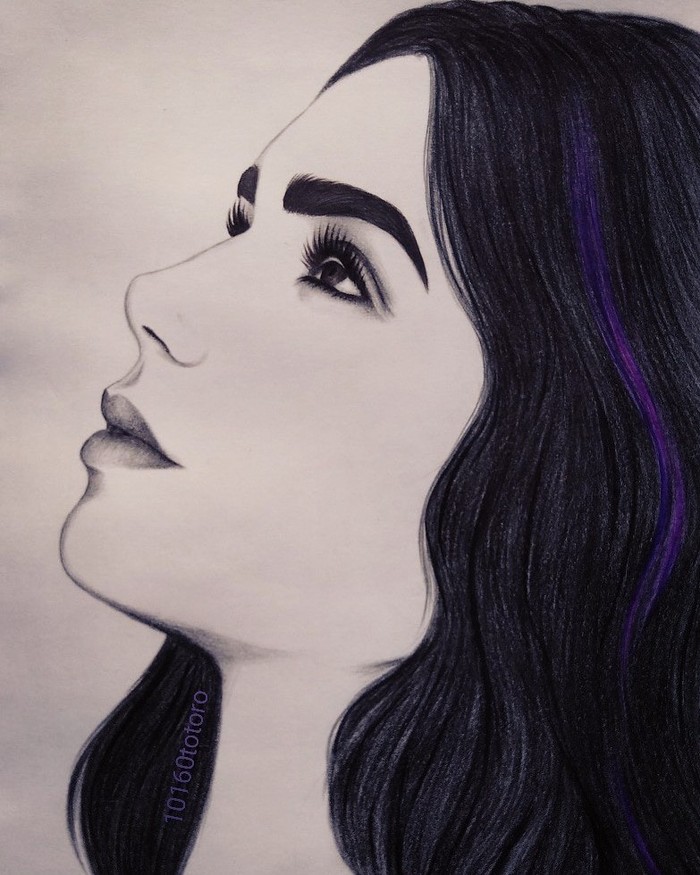 Lily Collins - My, Drawing, Pencil drawing, Lily Collins, Beautiful girl, Girls, Actors and actresses, Portrait