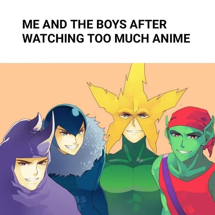 me and the boys anime version - Me and the boys, Memes