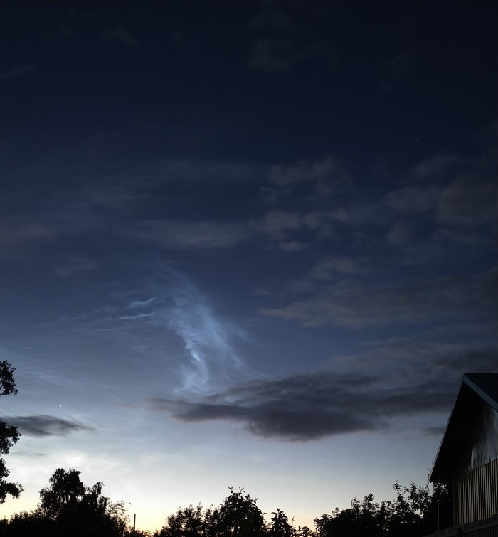 Noctilucent clouds in Tatarstan - My, Astrophoto, Noctilucent clouds