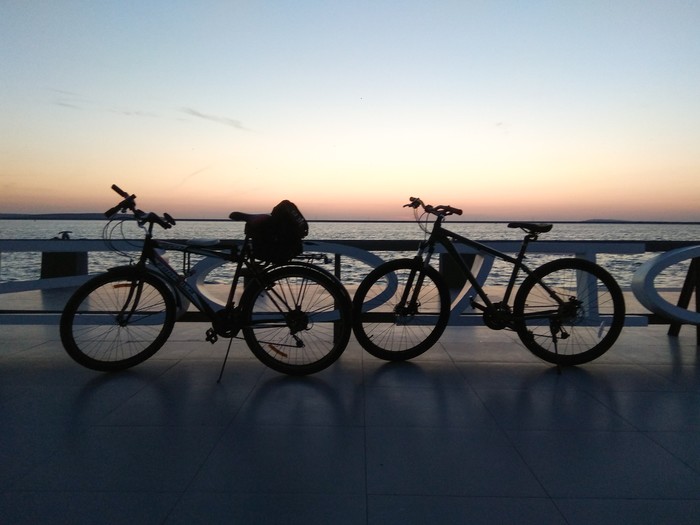 Велосипеды на закате