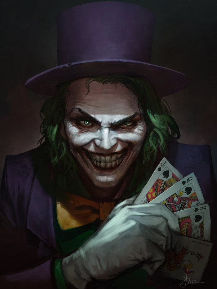 Joker - Art, Drawing, Dc comics, Batman, Joker, Supervillains