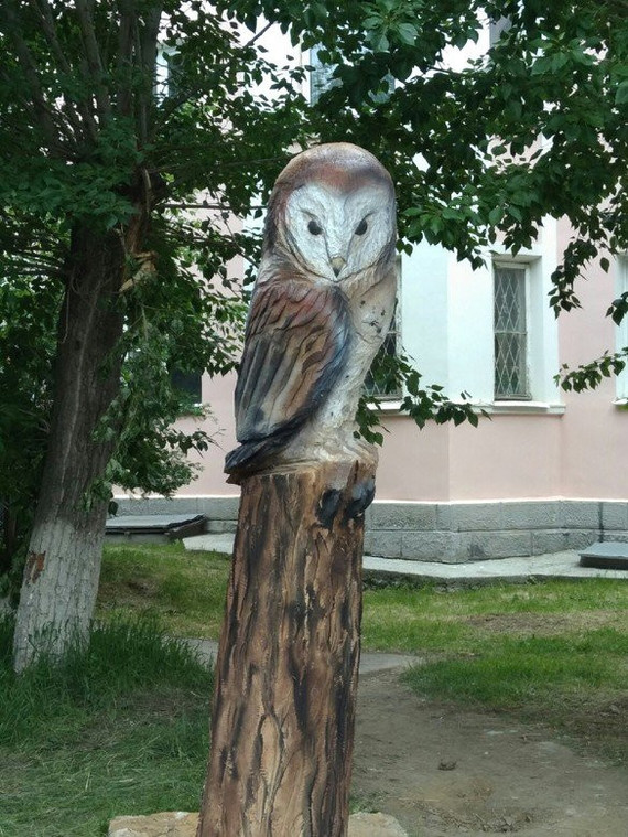 Сделано с душой - Полевской, Резьба по дереву, Сова, Свердловская область, Павел Бажов, Сказы Бажова, Длиннопост