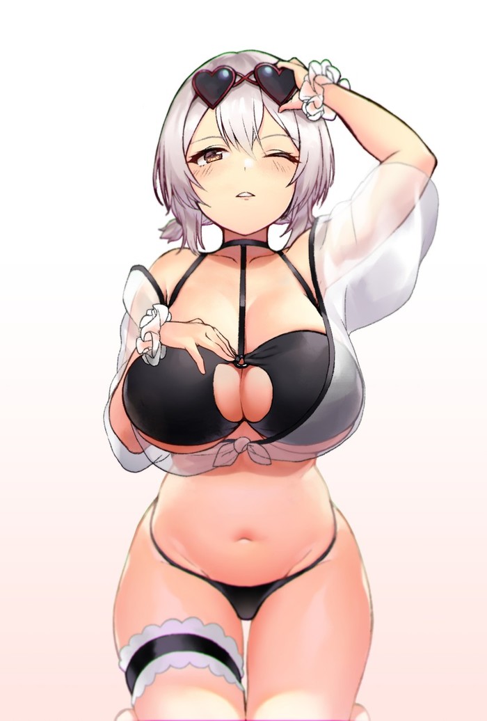 Sirius - NSFW, Azur lane, Sirius, Sugoi dekai, Anime art, Anime, Swimsuit, Art