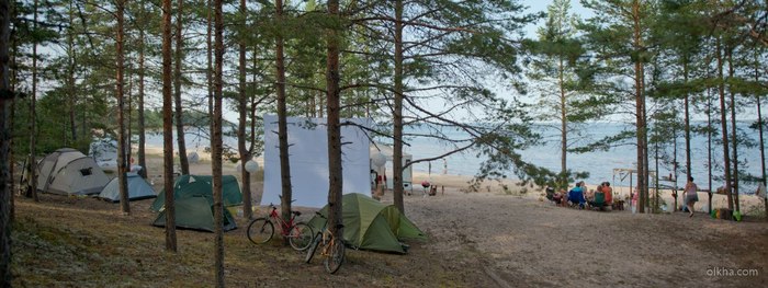 As we traveled to nature. Spoiler: with hot water, electricity and movies on the big screen) - My, Hike, Engineer, Camping, League of Engineers, Beach vacation, Holidays in Russia, Longpost