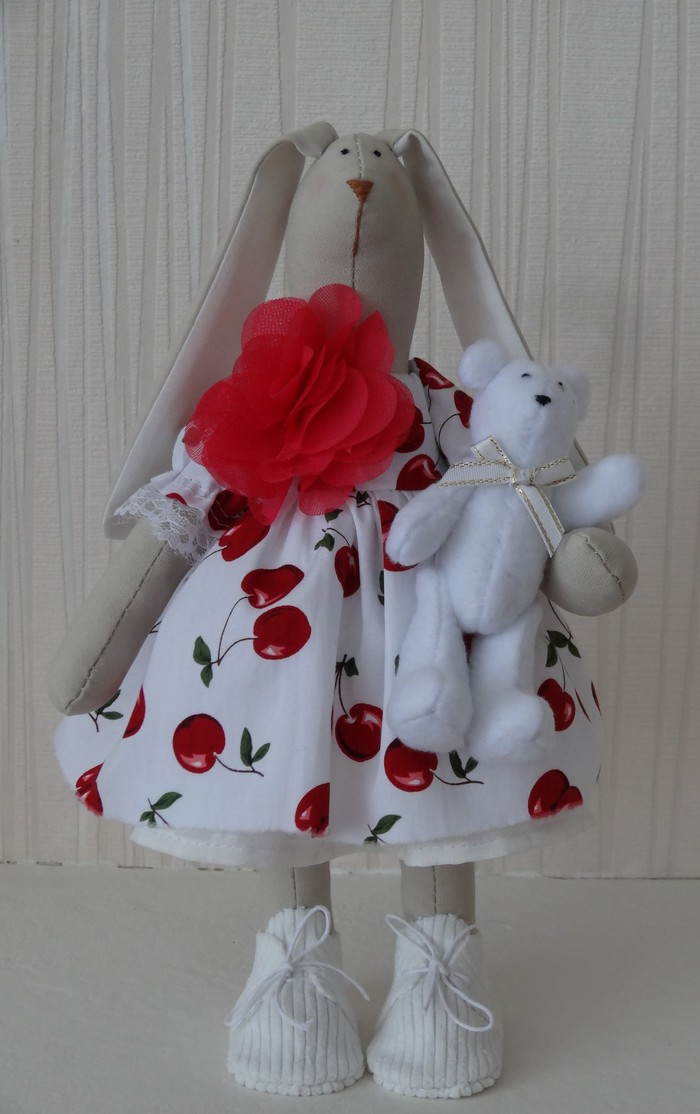 Different hares are needed, all kinds of hares are important - My, Needlework without process, Author's toy, Tilda dolls, Interior toy, Interior doll, Longpost