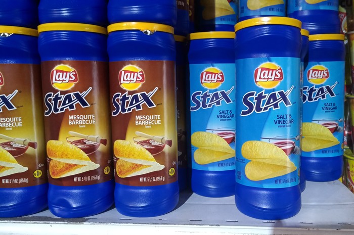 Lays Stax, sold in Malaysia, looks like a bottle of cleaning product. - My, Lays, Crisps, The photo