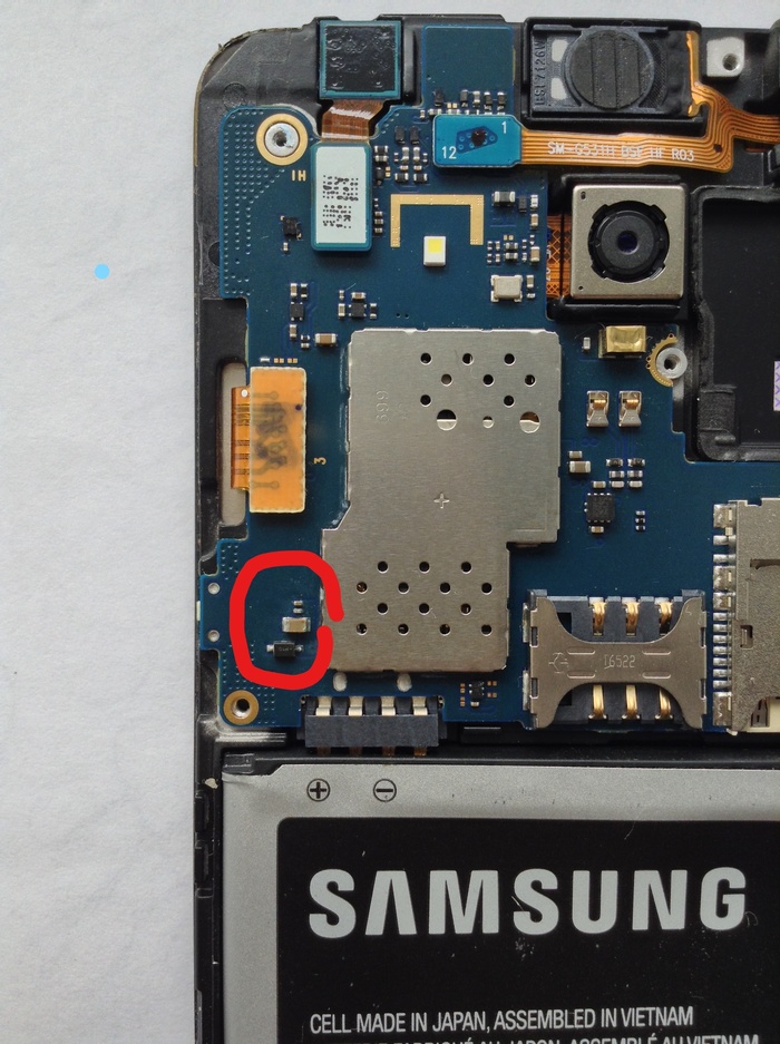 Samsung SM-G531H won't turn on - My, Ремонт телефона, Samsung, , Does not charge