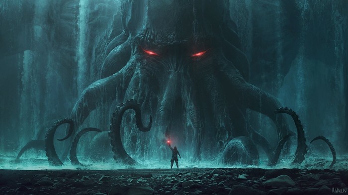 He will come for me - My, Howard Phillips Lovecraft, Mystic, Cult, Conspiracy, Monster, Cthulhu, Author's story, Based on the, Longpost