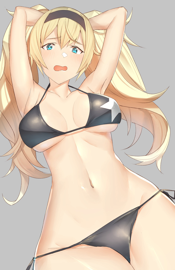 Gambier bay - NSFW, Kantai collection, Gambier bay, Sugoi dekai, Anime art, Abyssal, Anime, Art, Swimsuit, Longpost