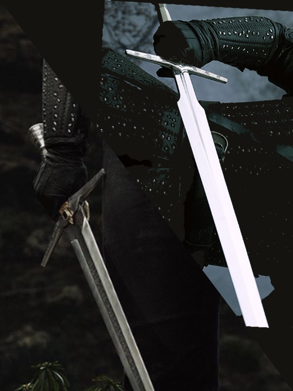 Silver and steel sword in promo photos - Witcher, Sword, Serials, The photo