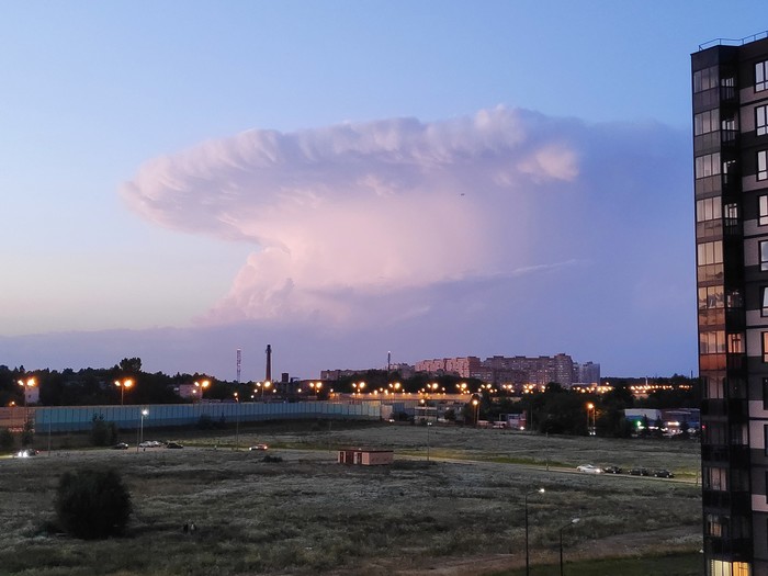 Unusual cloud - My, Clouds, Unusual