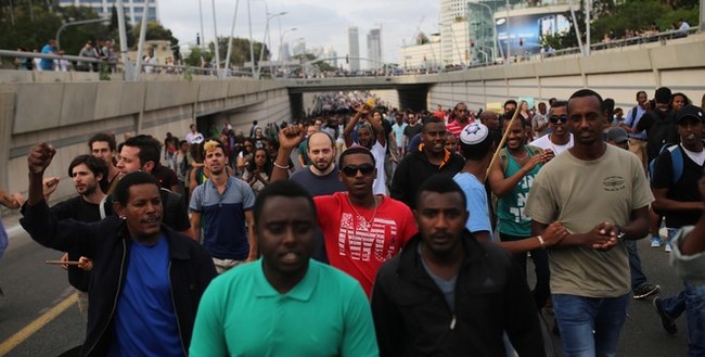 Ethiopians block roads in Israel after killing compatriot by police - , Ethiopians, Black people, Video, Longpost