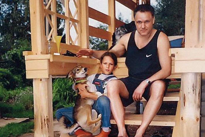 Photos of celebrities with their children (part 2). - Celebrities, A selection, Family photo, 90th, Actors and actresses, Interesting, The photo, Longpost, Mikhail Ulyanov, Vladislav Galkin, Alexey Buldakov, Natalia Fateeva, Viktor Tsoi, Dmitry Nagiyev, Valentin Gaft, Spartak Mishulin, Vyacheslav Tikhonov, Ilya Oleinikov, Innokentiy Smoktunovsky