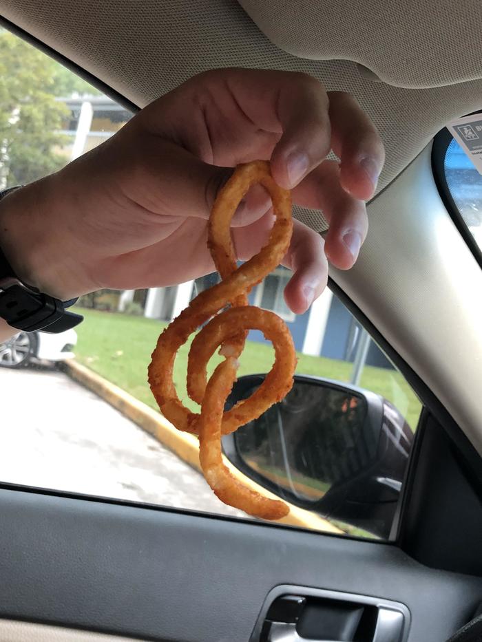 The guy found a piece of potato that looks like a treble clef - Treble clef, French fries, Reddit