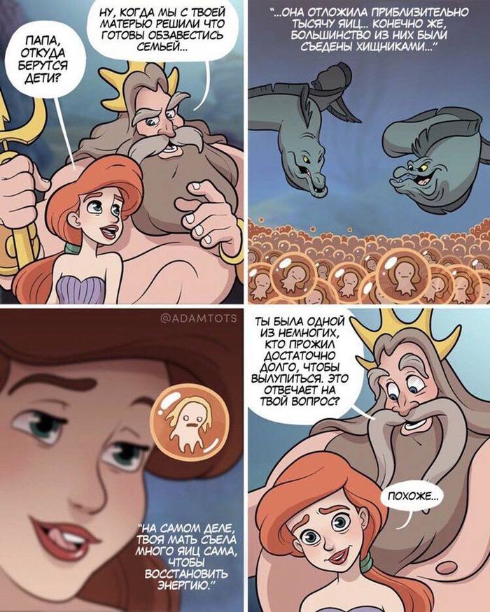 The terrible truth - the little Mermaid, Caviar, Comics