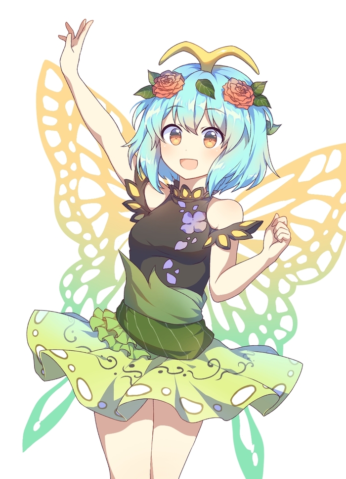 Eternity Larva Touhou, Eternity Larva, Anime Art, ,  , Caramell0501