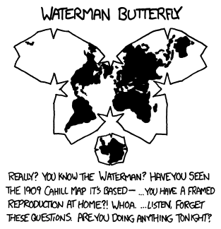 Проекции карт: о чём на самом деле шутит xkcd - Картография, Карты, Карта мира, Проекция, XKCD, Глобус, Комиксы, Наука, Видео, Длиннопост