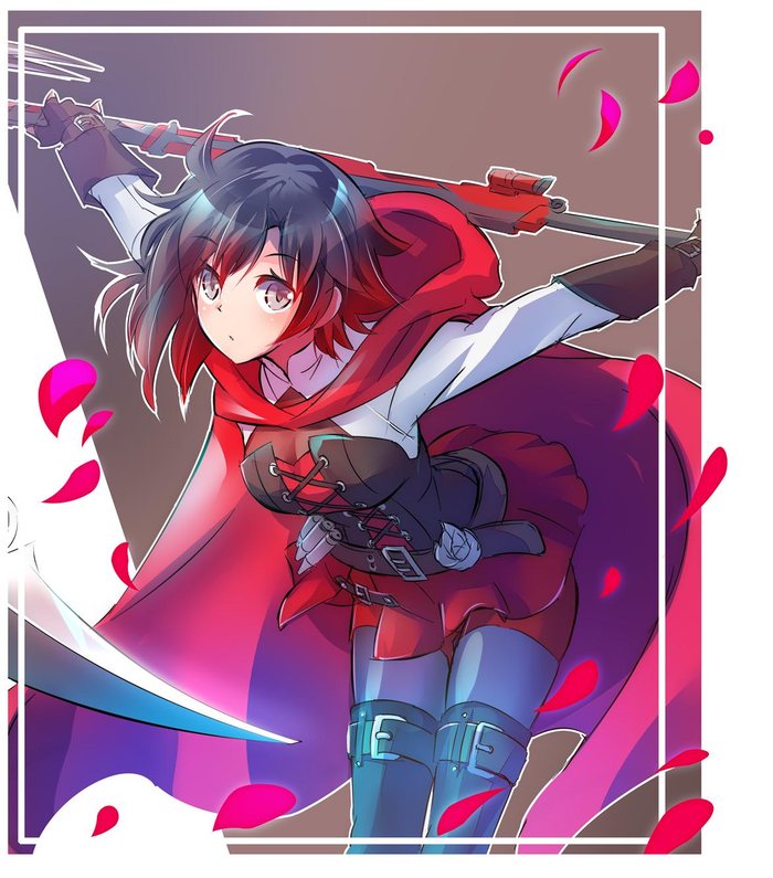 Ruby Rose RWBY, Ruby Rose, Anime Art, Mojojoj, , ,  , 