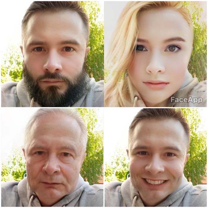 Face App - Моё, Faceapp, Старость