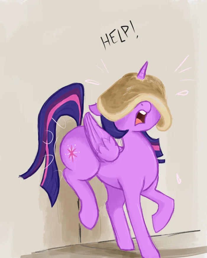 Dangerous pancake - My little pony, PonyArt, Twilight sparkle