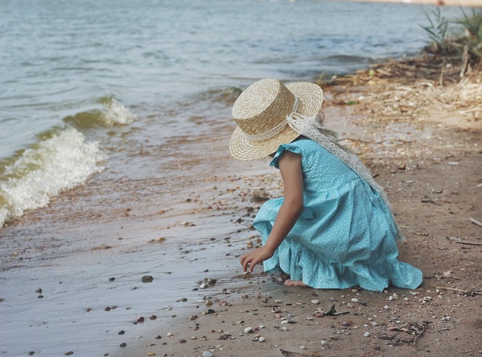 Girl on the beach - My, Beginning photographer, Water, Girl, Children, Minsk, PHOTOSESSION