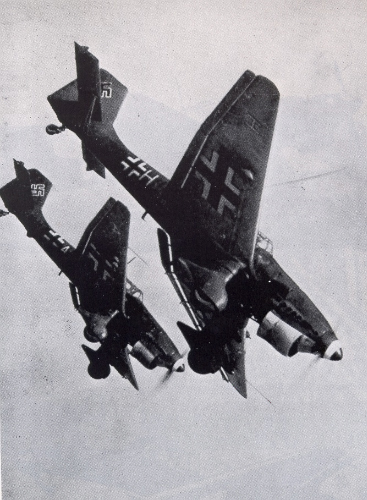 Teacher: You can't hear the pictures. - Ju-87, The Second World War, , Swastika