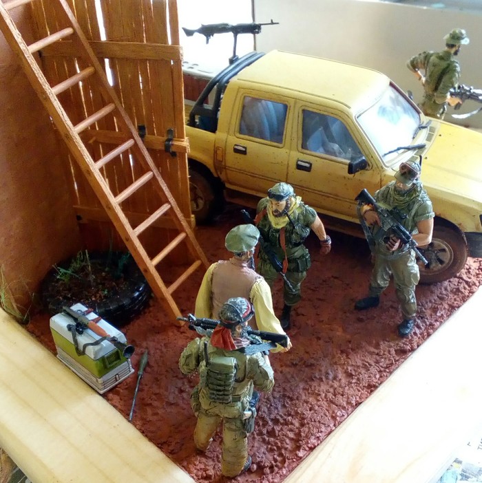Diorama Arrest of a Wahhabi. - My, Modeling, Afghanistan, PMC, Scale model, Scale 1:35, Longpost