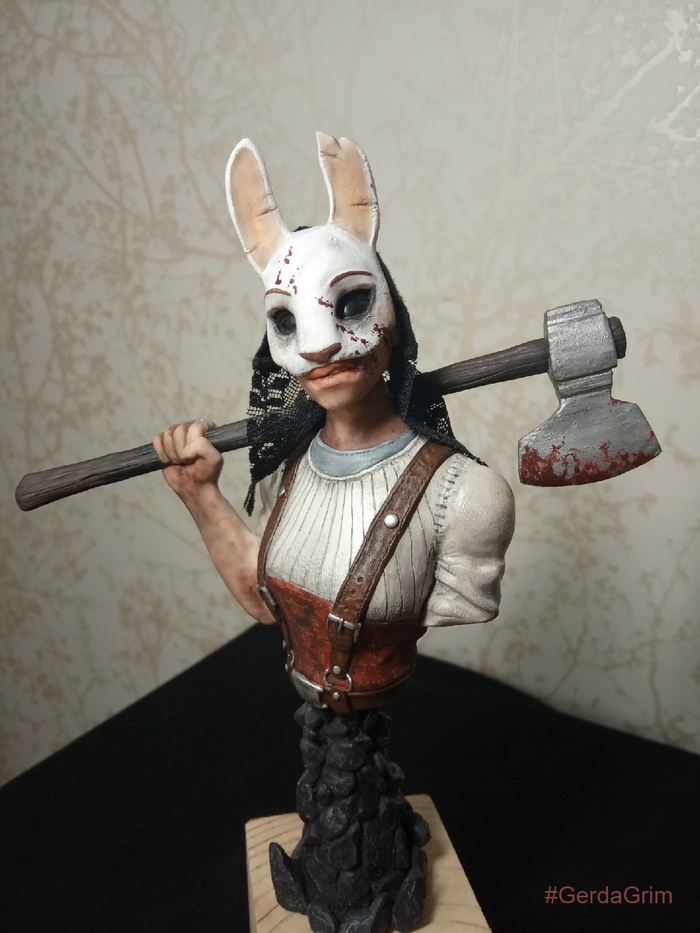 Anna Huntress | - My, Friday tag is mine, Polymer clay, Dead by daylight, Figurine, Needlework without process, Needlework, Longpost, Figurines, Anna the huntress