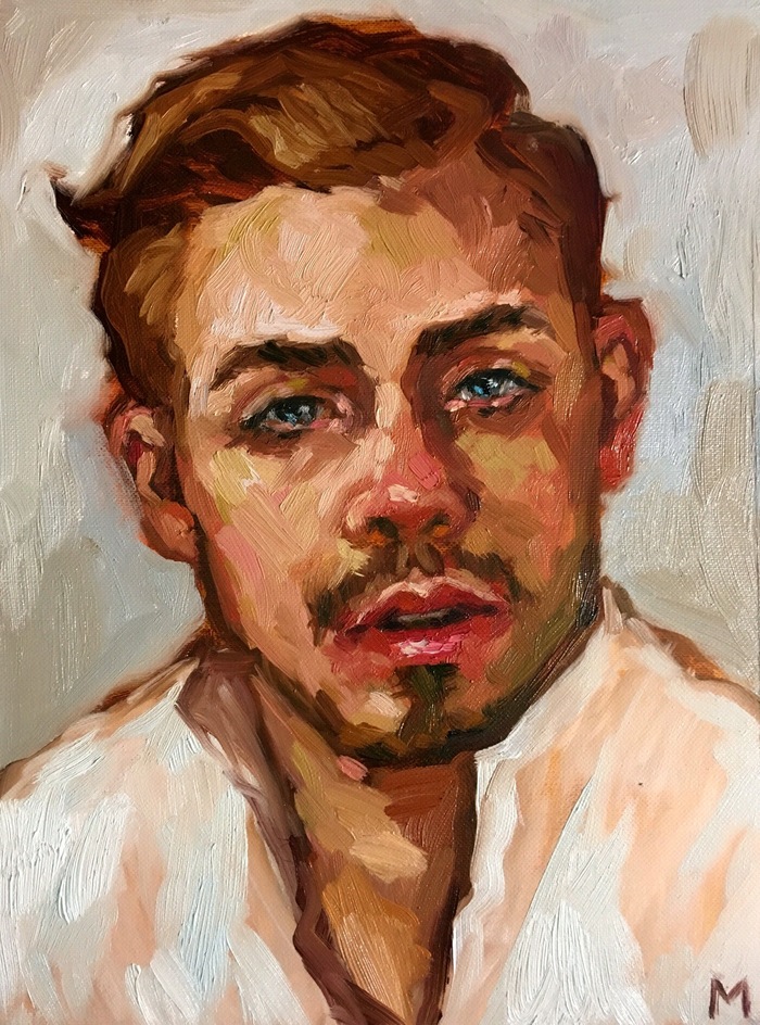 Evening painting - My, Painting, Portrait, Very strange things, Oil painting, Serials, Billy, Actors and actresses, Painting, TV series Stranger Things