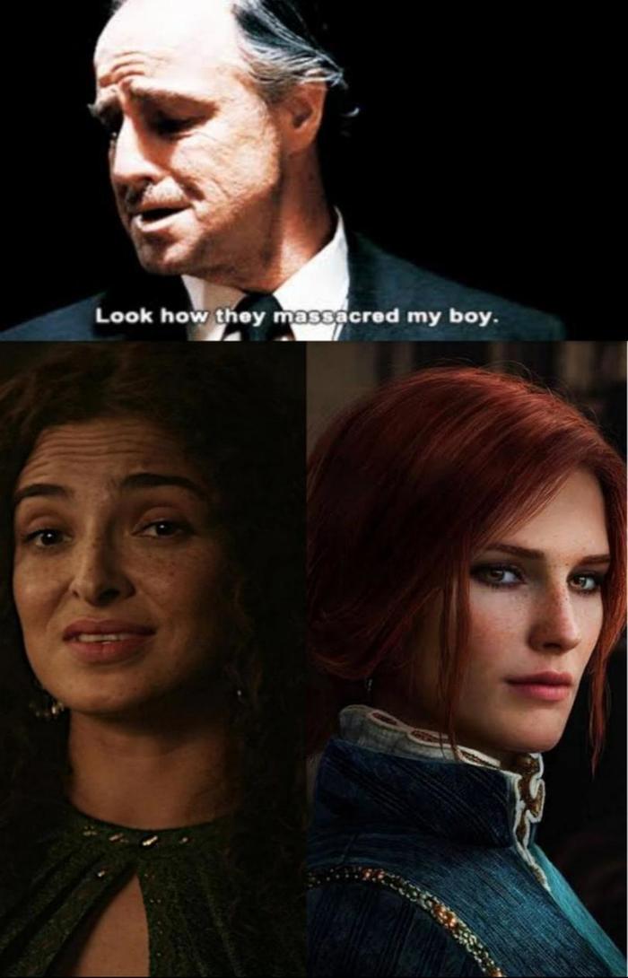Look how they mutilated my girl - Witcher, The Witcher 3: Wild Hunt, The Witcher series, Triss Merigold, Godfather