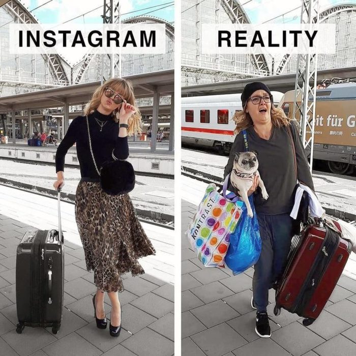 Instagram and reality - Instagrammers, Girls, Longpost, Instagram, Expectation and reality