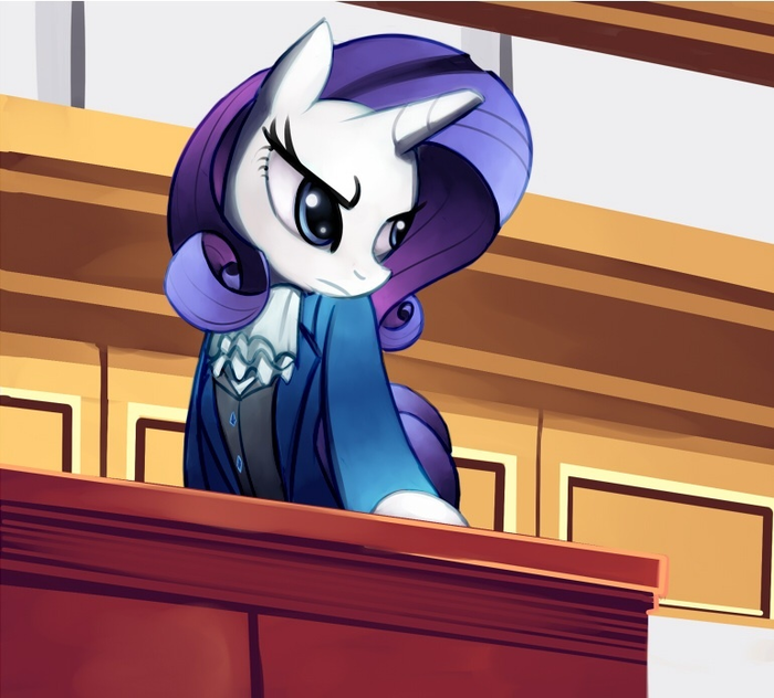 Ace attorney Ace Attorney, , My Little Pony, Trixie, Rarity