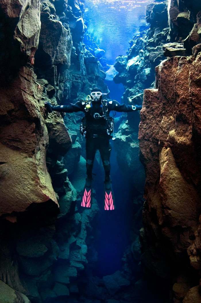 Two in one - Swimmers, Continents, Geography, Tectonic plates, The photo, , Diving
