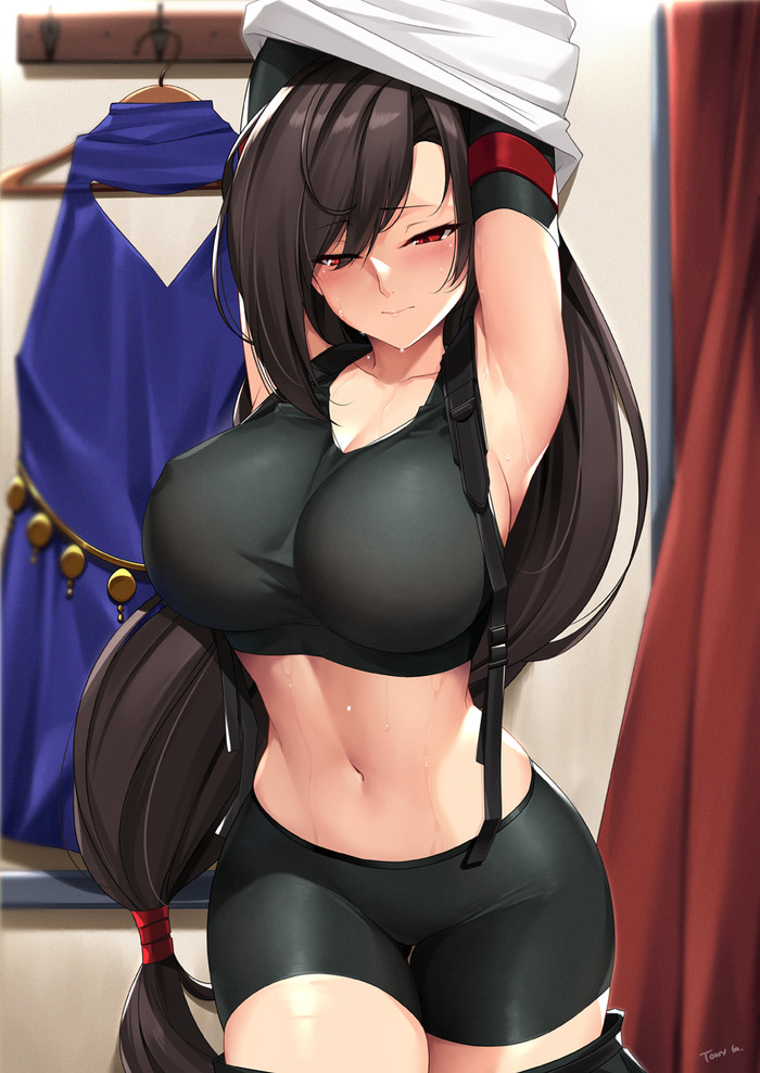 Anime Art - NSFW, Аниме, Anime Art, Final Fantasy VII, Tifa Lockhart