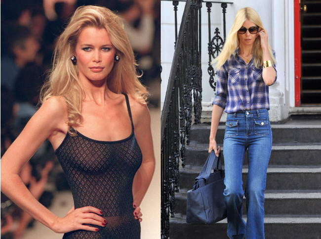 Supermodels of the 90s then and now - NSFW, Supermodel, Top Model, 90th, Cindy Crawford, Claudia Schiffer, Naomi Campbell, Longpost, Celebrities