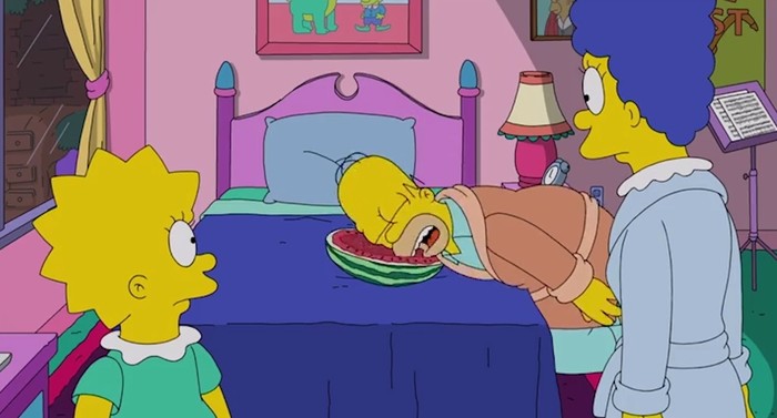 Simpsons for every day [August 3] - The Simpsons, Every day, Watermelon, Holidays, Longpost